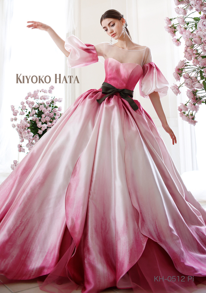 チューリップドレス キヨコハタ ピンク KH0512 - カラードレス 